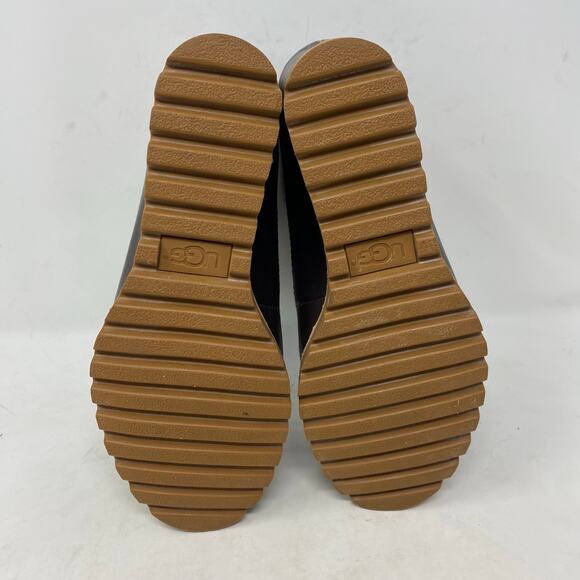 UGG Alasdair Waterproof Suede Sheepskin Wedge Booties Women Size 7.5 - Picture 7 of 7